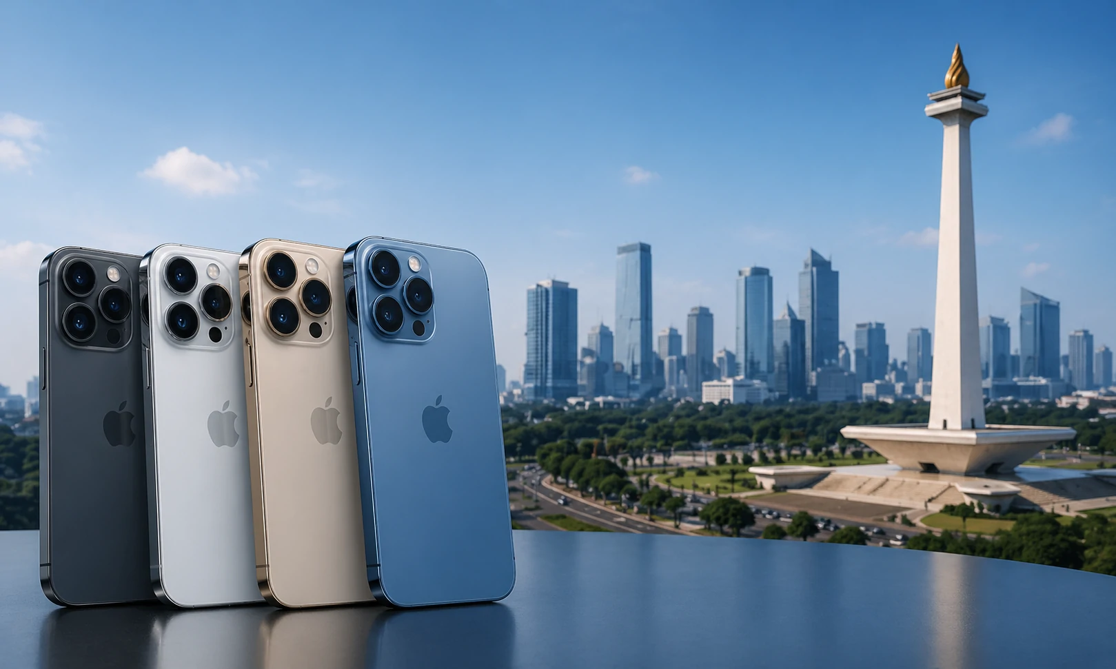 Indonesian second-hand iPhone reseller reviewing wholesale inventory and profit margins from SourcePools